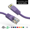 Patch Cable, Cat 5E, Unshielded, 6 inch, w/Boots, Purple - P/N WC111008