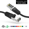 Patch Cable, Cat 5E, Shielded, 6 inch, w/Boots, Black - P/N WC131250