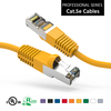 Patch Cable, Cat 5E, Shielded, 6 inch, w/Boots, Yellow  - P/N WC131256