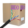 Cat 6 Cable, 1000 ft. Solid, Unshielded, Black - P/N WC101369