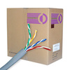 Cat 6 Cable, 1000 ft. Solid, Unshielded, Gray - P/N WC101380