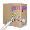 Cat 6 Cable, 1000 ft. Solid, Unshielded, White - P/N WC101381
