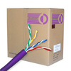 Cat 6 Cable, 1000 ft. Solid, Unshielded, Purple - P/N WC101384