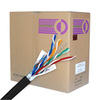 Cat 5E Cable, 1000 ft. Stranded, Shielded, Black - P/N WC101080