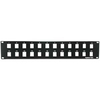 Patch Panel, Blank, 19 inch, 24 Port, 2U - P/N WC351220