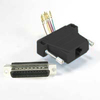 Adapter, Modular, RJ45 to DB25M, Black - P/N WC391520