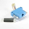 Adapter, Modular, RJ45 to DB25F, Blue - P/N WC391550