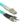 Fiber Optic Cable, OM3, 10GB, LC/ST, MM, Duplex, OFNR - P/N WC172665