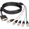 Cable, RGB, HD15M to 5 BNC's, RF suppressor, 50 ft. - P/N WC281060