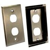 Face Plate, Panel / Bulkhead Mount, 2 Port, Stainless Steel, W/Water Seal, 1/PK - P/N WC381032