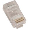 Connector, RJ45, Telephone, flat modular or round, 100 pack - P/N WC451025