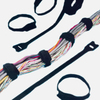 Cable Tie, Velcro Hook and Loop, 6 x 1/2 in, Black, 50 pack - P/N WC521005